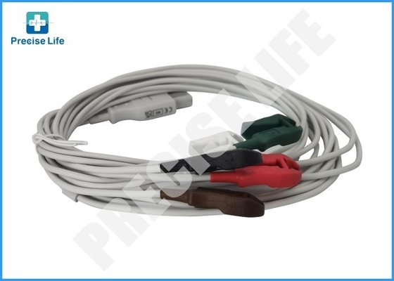 Drager MP03414 ECG Cable 5-lead Dual-pin Connector IEC2 Color Code 1.5m